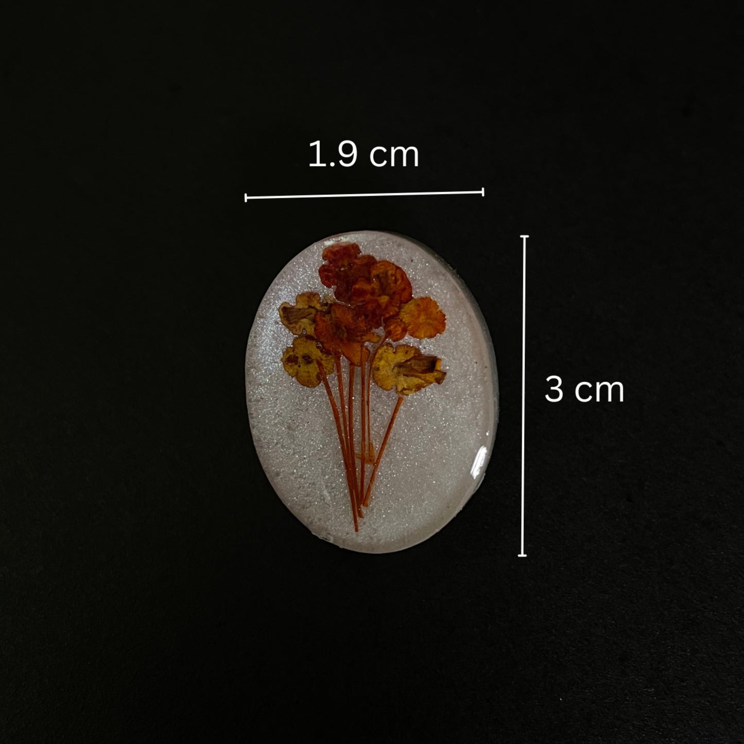 White Flower Bunch Earrings
