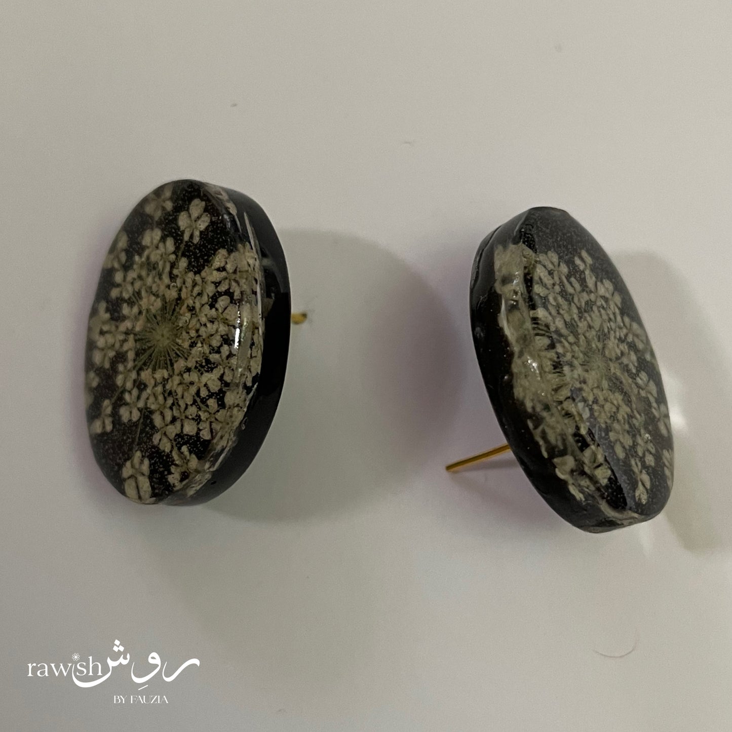 Black Ultimate Oval Earring