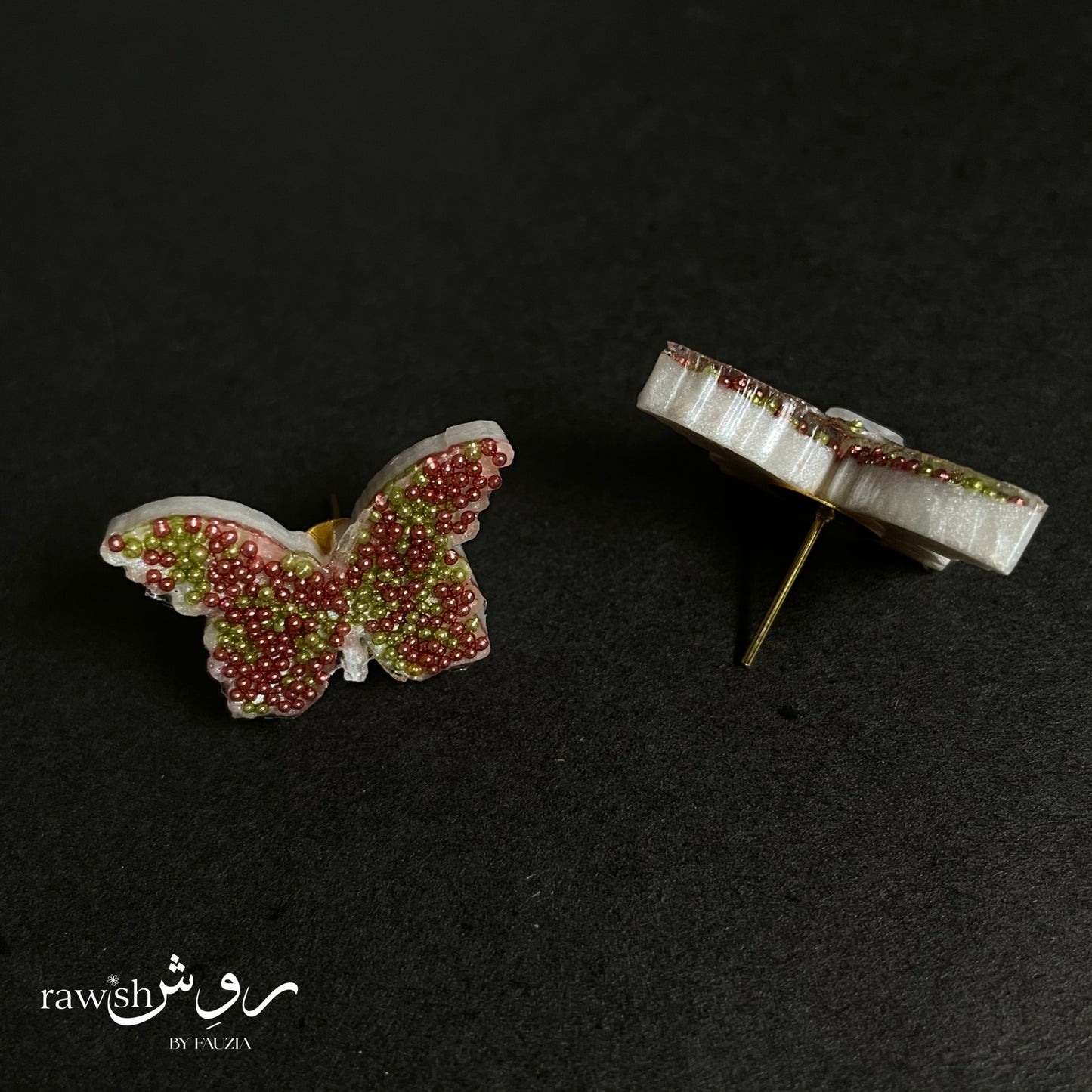 Funky Rhinestone butterfly studs