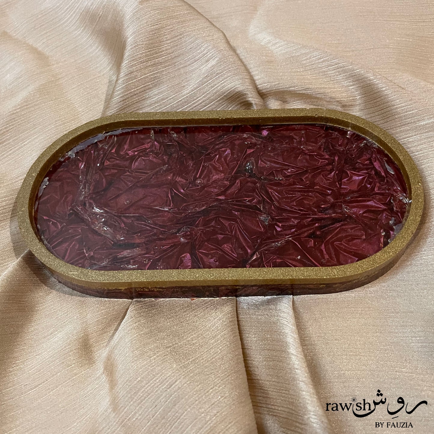 Red Velvet Resin Trinket Tray