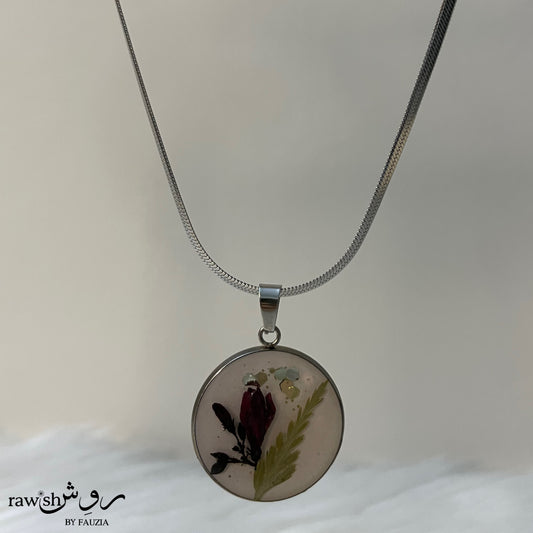 Off White floral round Pendant