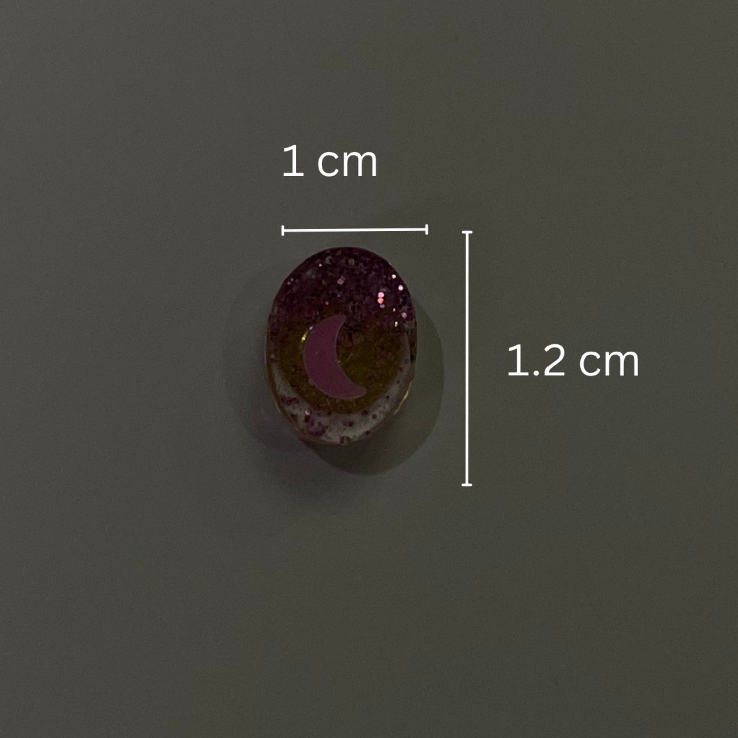 Pink mini oval studs