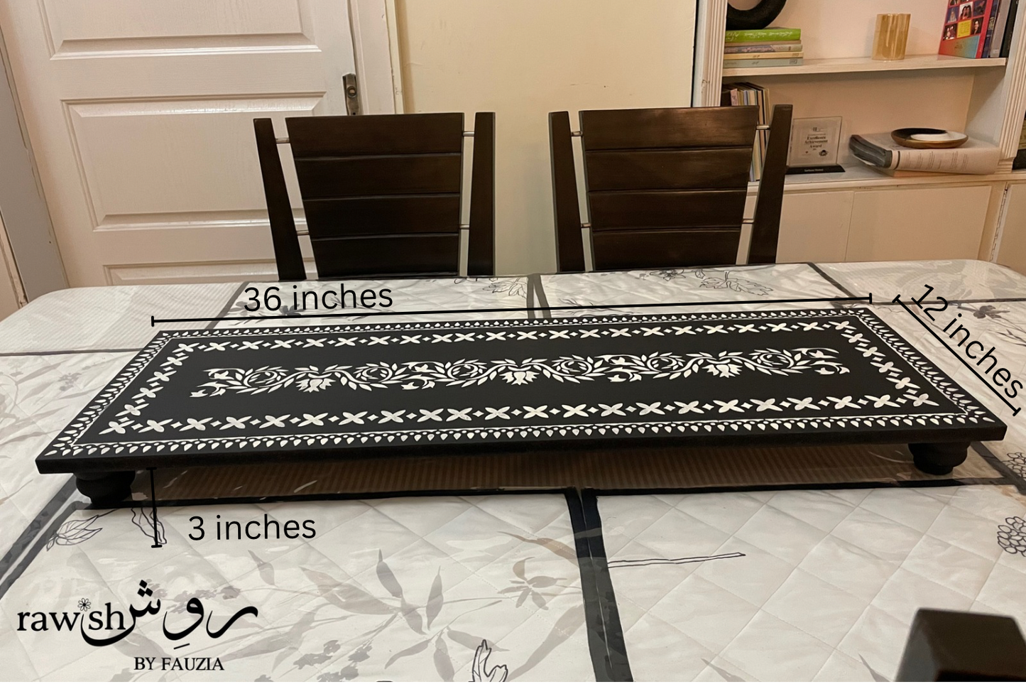 Black and White Table Riser