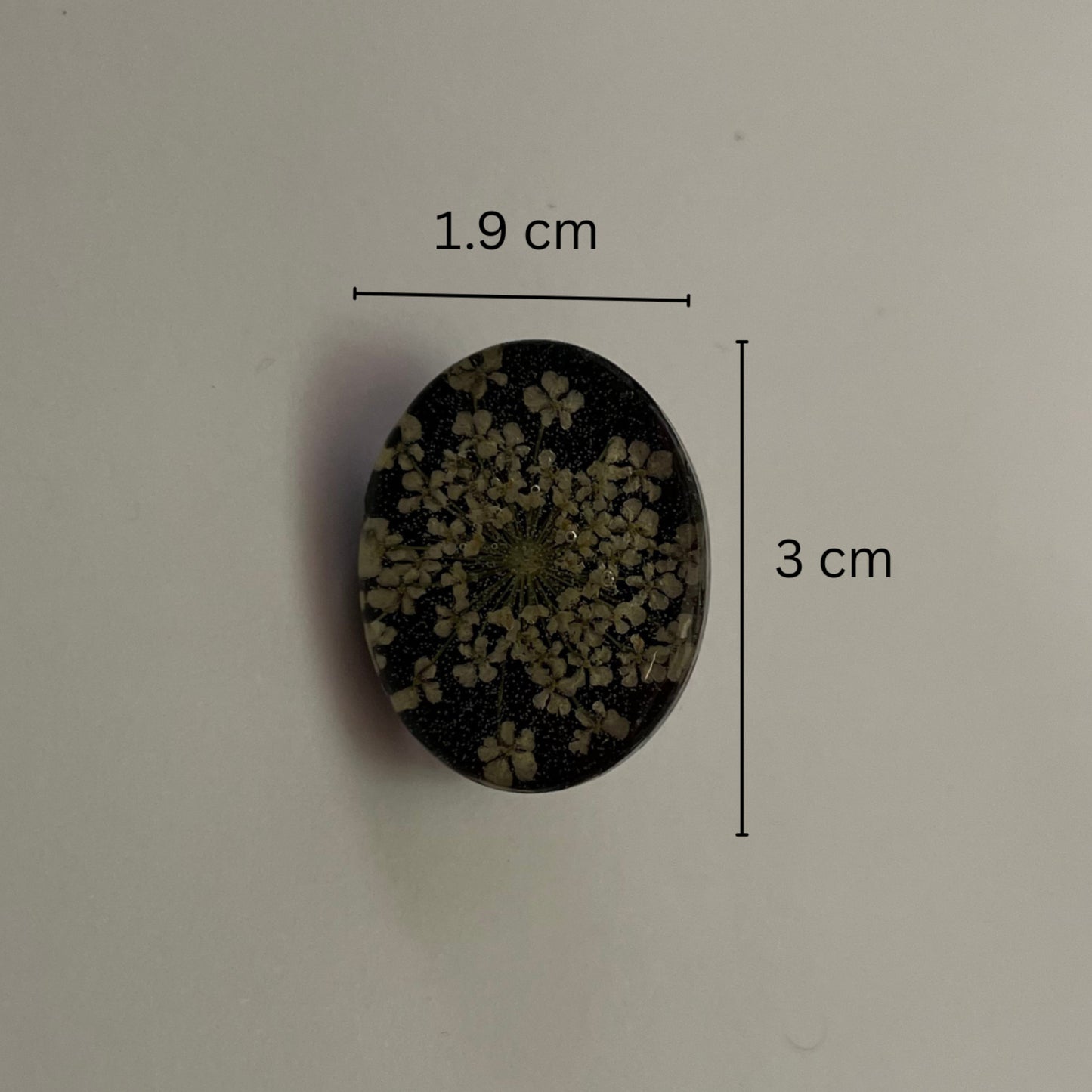 Black Ultimate Oval Earring
