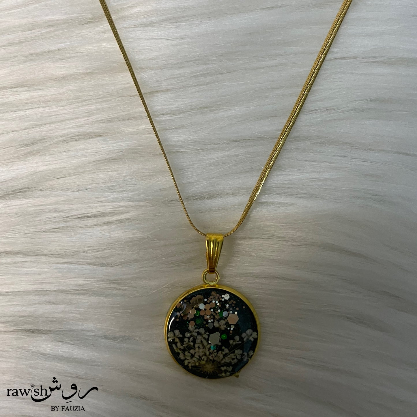 Classic Royal green floral Pendant