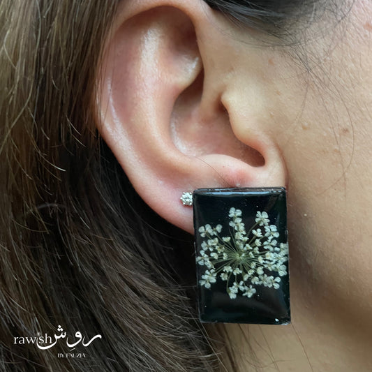 Black Ultimate Floral earrings