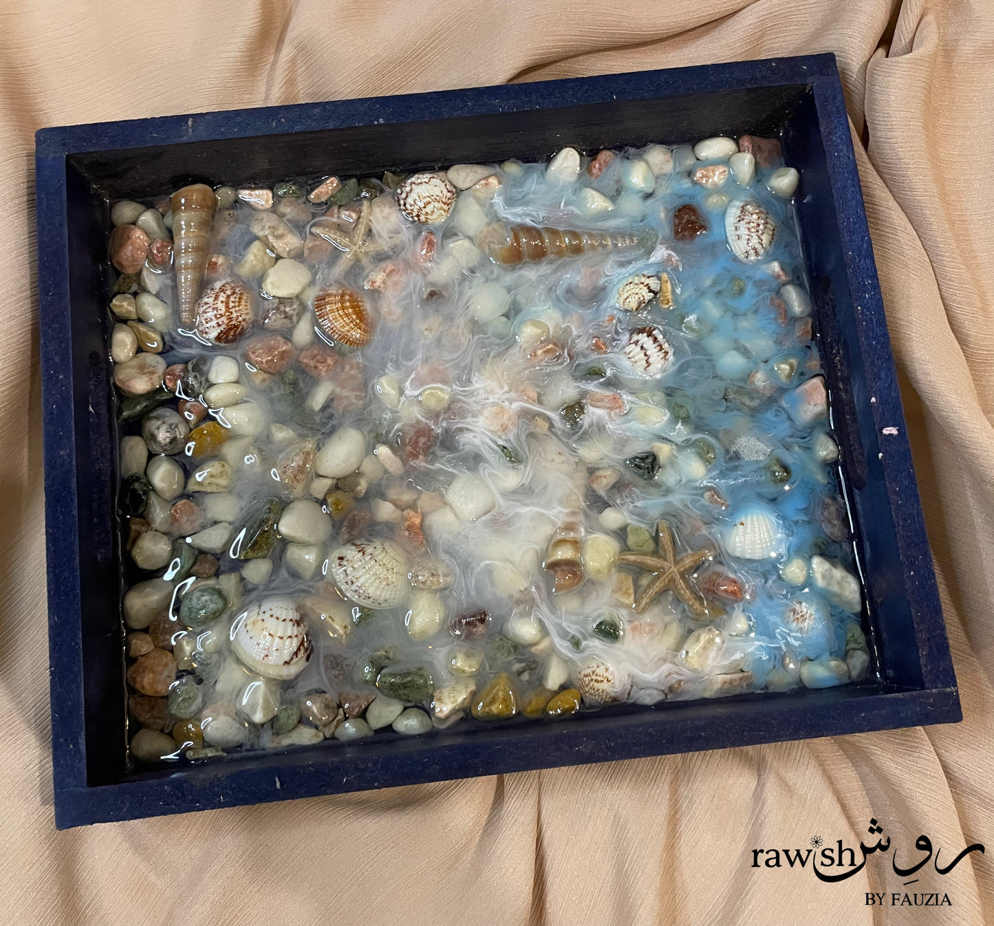 Ocean Themed Resin Tray