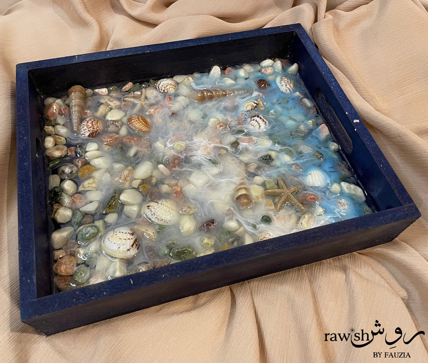 Ocean Themed Resin Tray