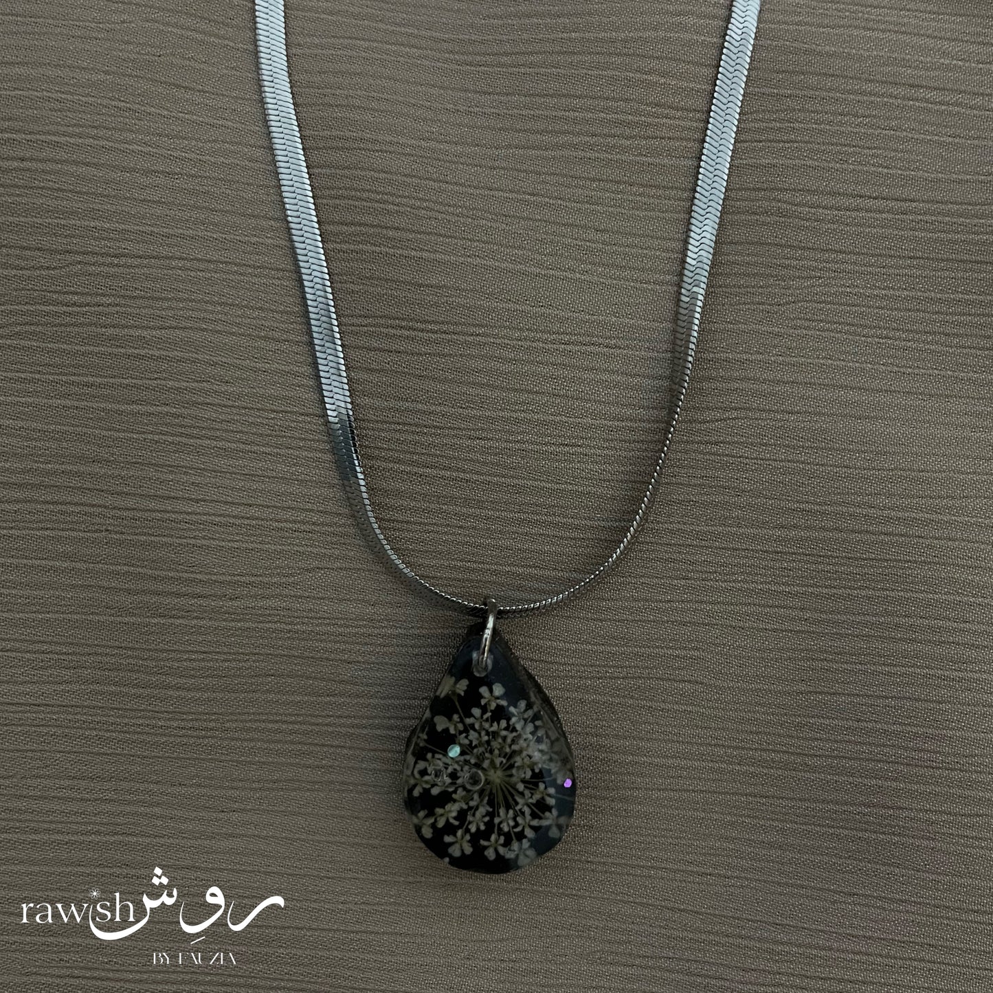 Classic Black Droplet Pendant