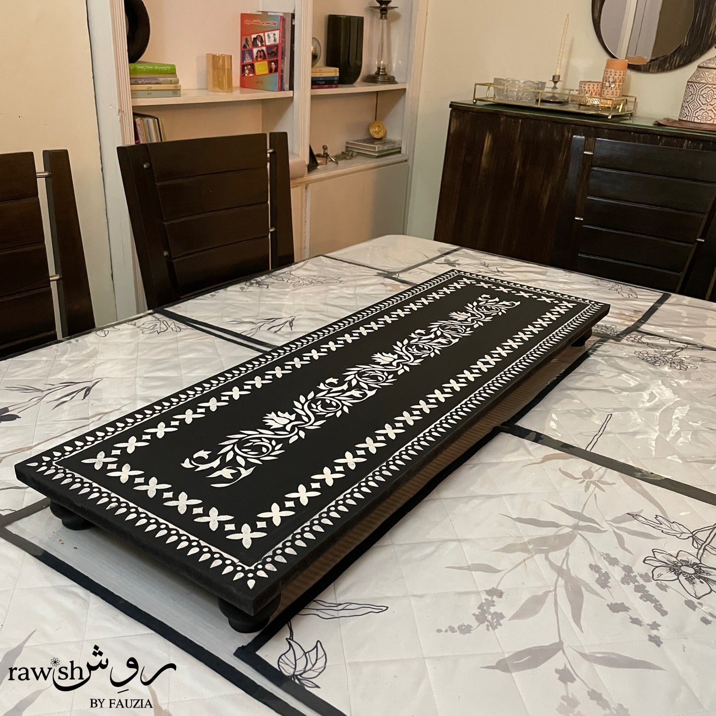 Black and White Table Riser