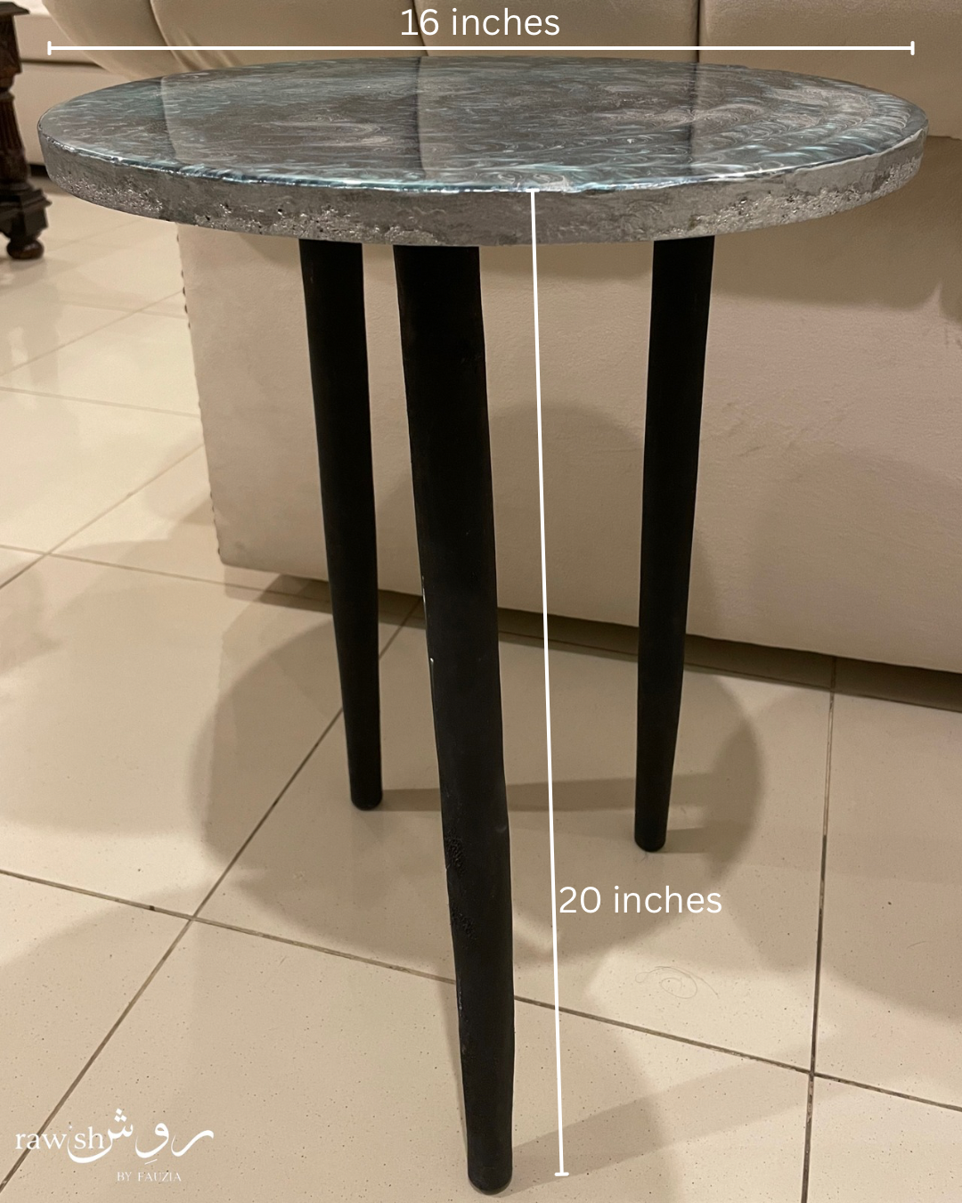 Swirly Resin Table