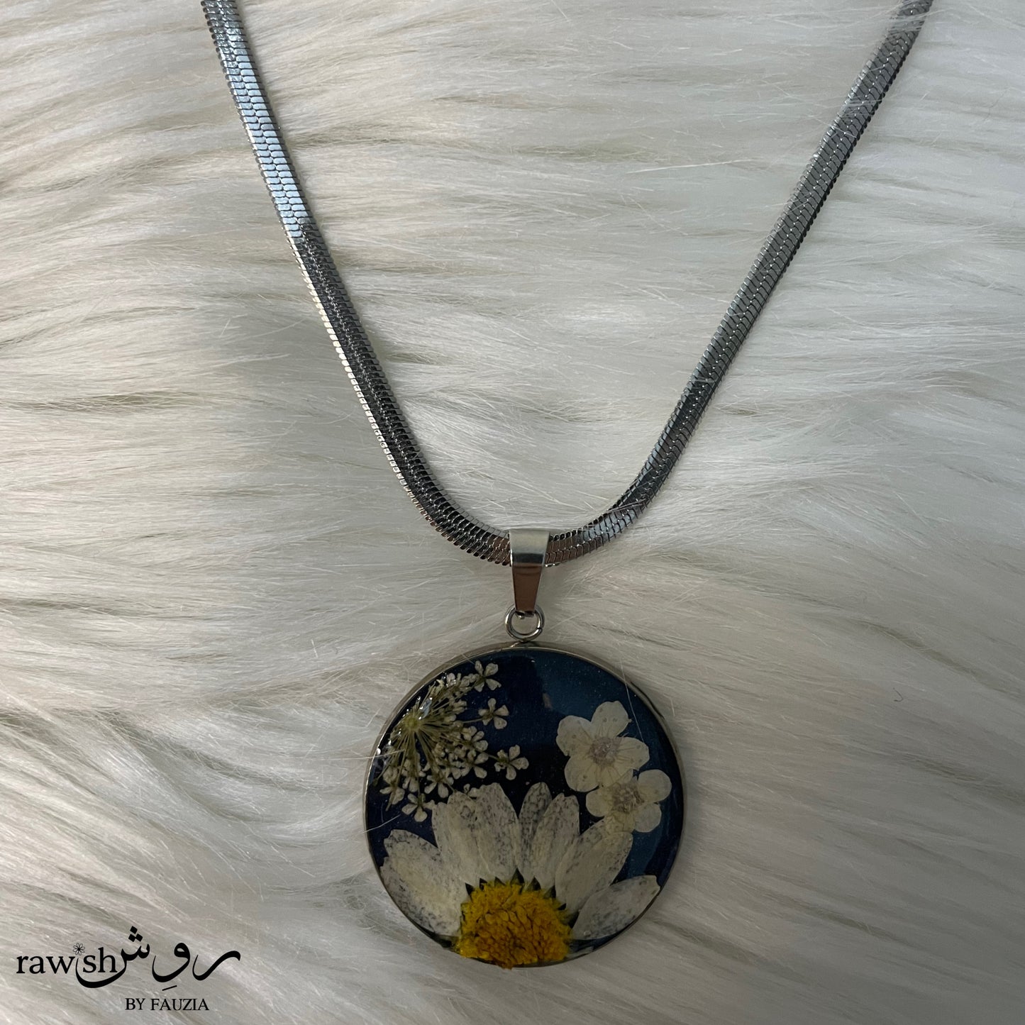 Green floral round Pendants