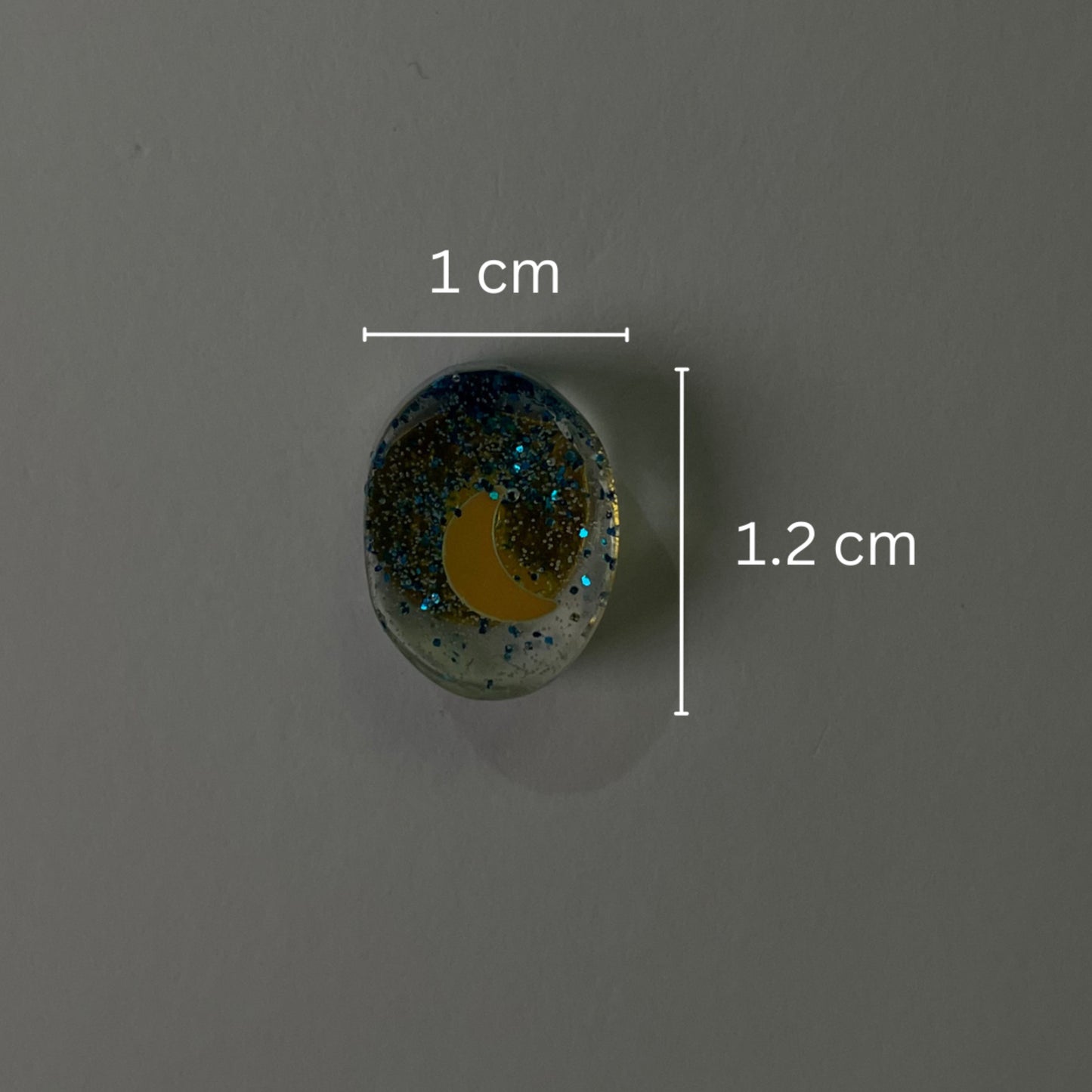 Blue mini oval studs
