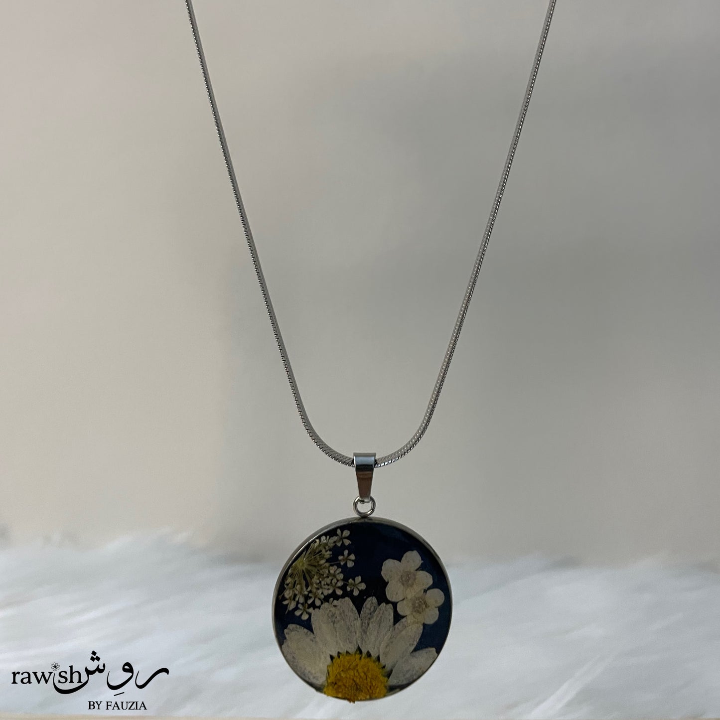 Green floral round Pendants