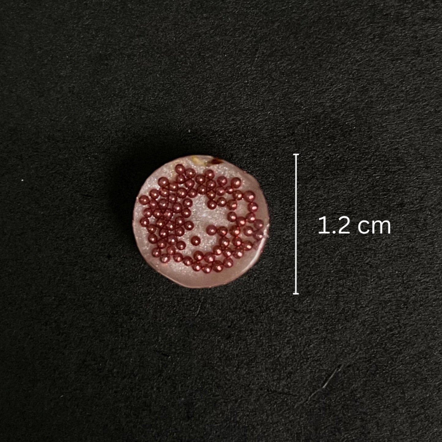 Dusty Pink Rhinestone round studs
