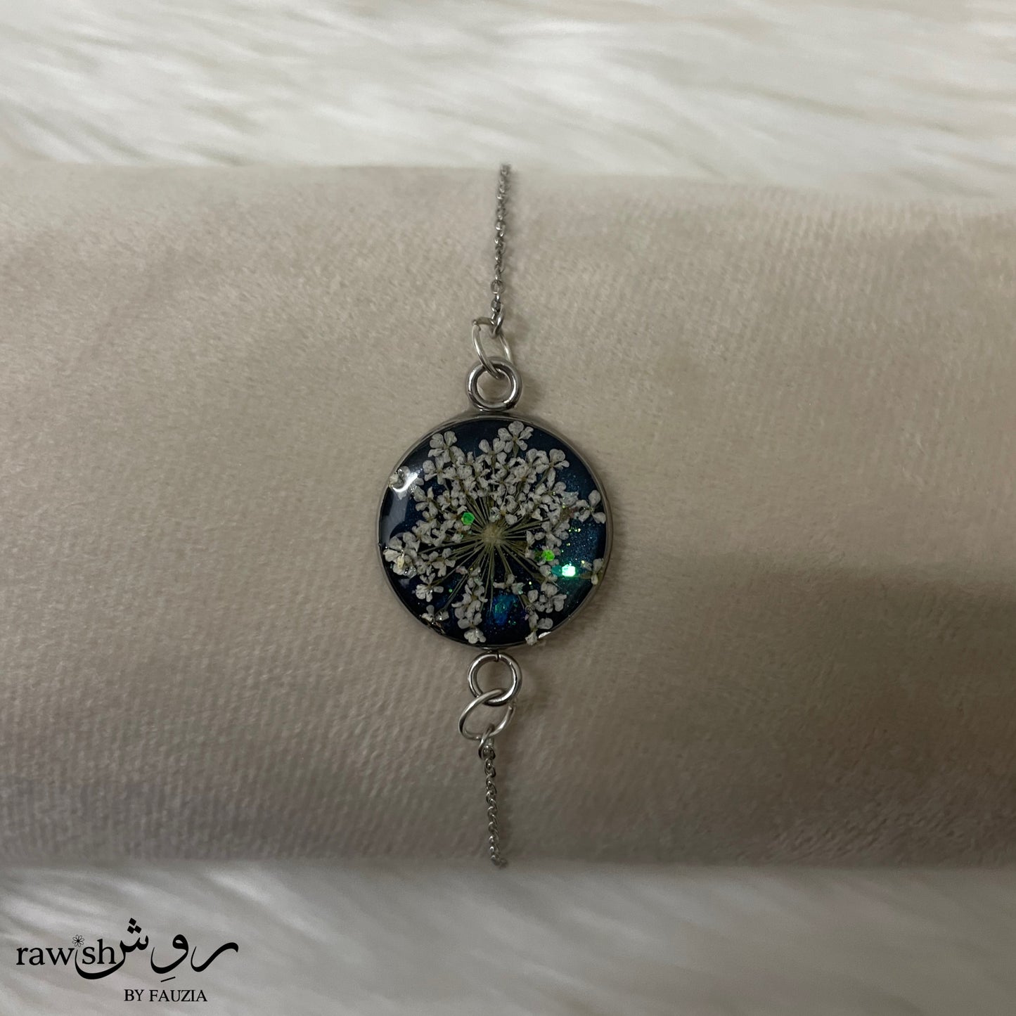 Classic Deep blue floral bracelet