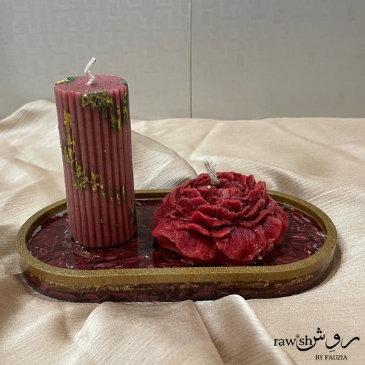 Red Velvet Resin Trinket Tray
