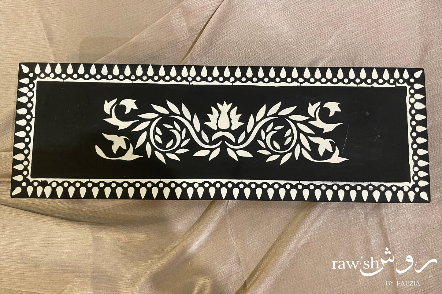 Black and White Riser Tray