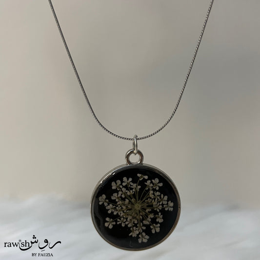 Classic Black Round Pendant