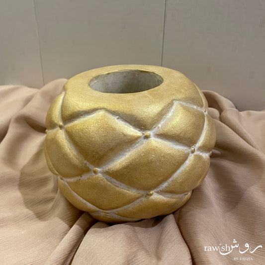 Golden Hand-painted Pot
