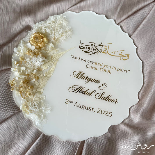 Customizable Wedding Tray