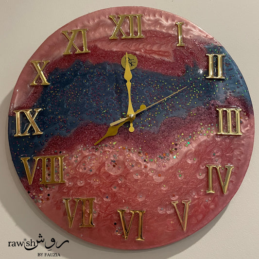 Galaxy Pop - Resin Wall Clock
