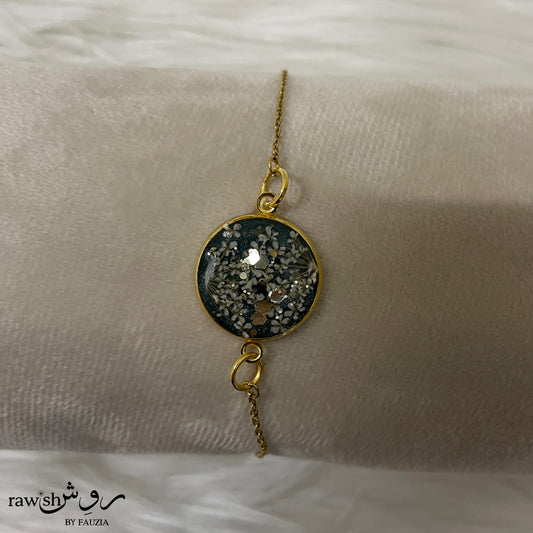 Classic Royal green floral bracelet