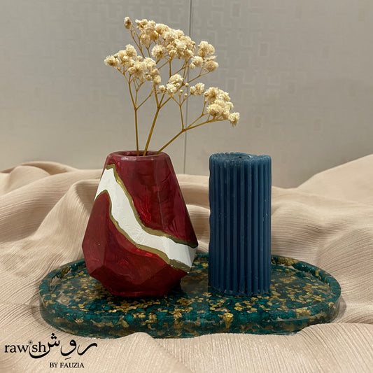 Green Resin Trinket Tray