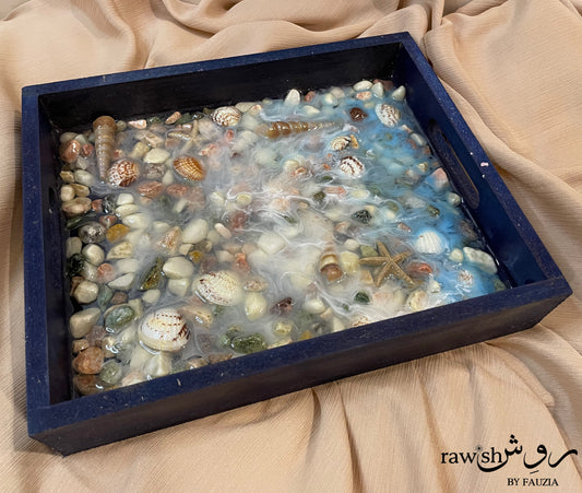 Ocean Themed Resin Tray