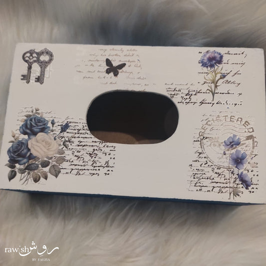 Decoupaged Tissue Box Cover
