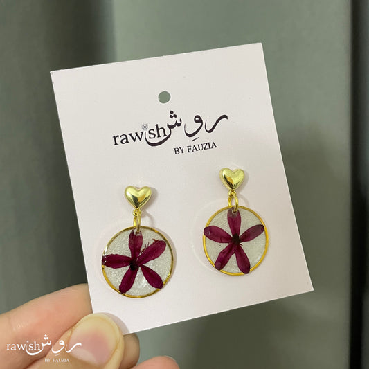 Pearl White dangling earrings
