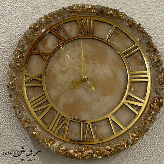 Timeless Grace - Resin Wall Clock