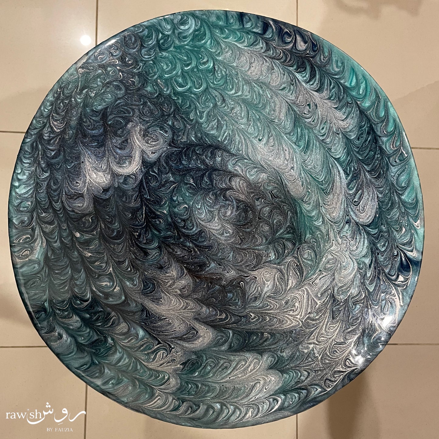 Swirly Resin Table