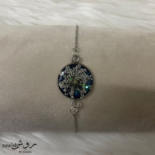 Classic Deep blue floral bracelet