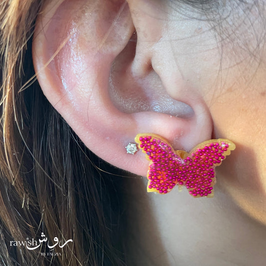 Funky butterfly studs